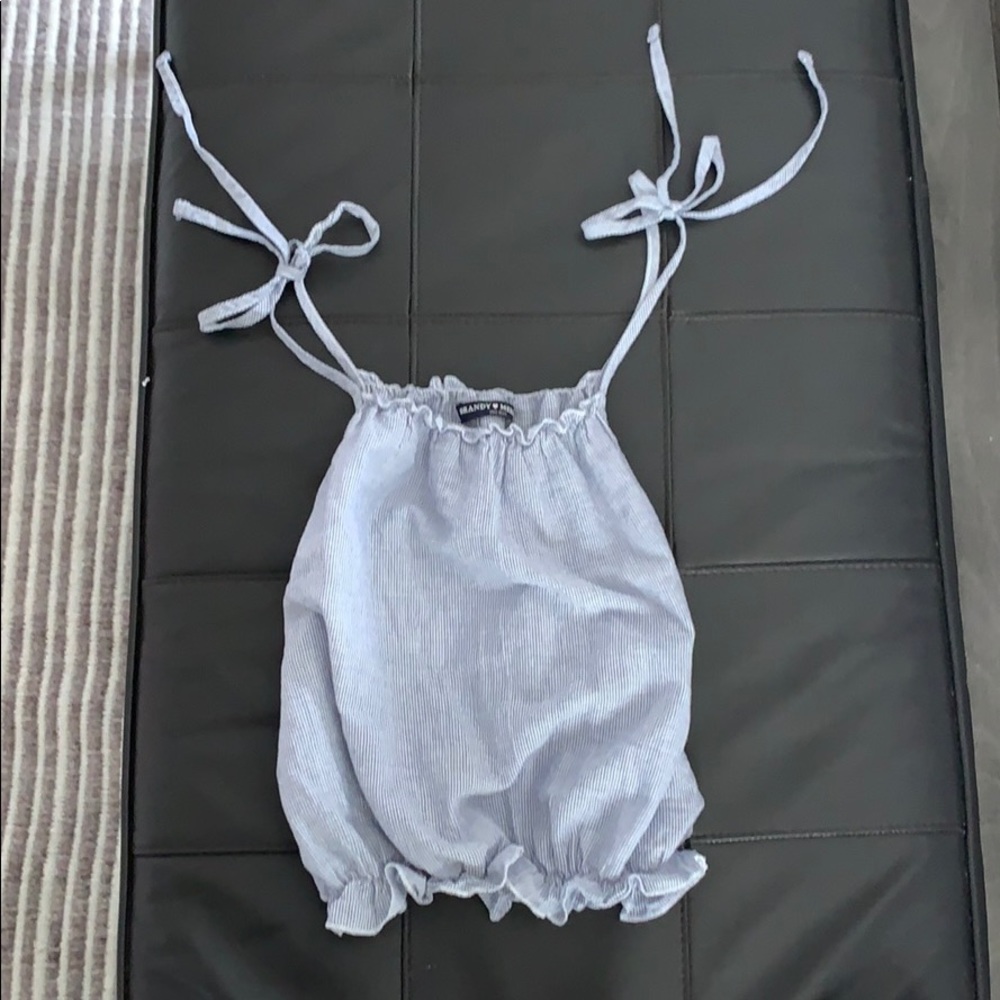 Brandy Melville ruched crop top